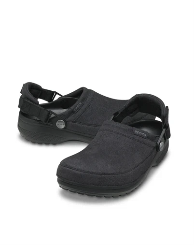 Crocs - Crafted Vegan Suede Clogs - Black